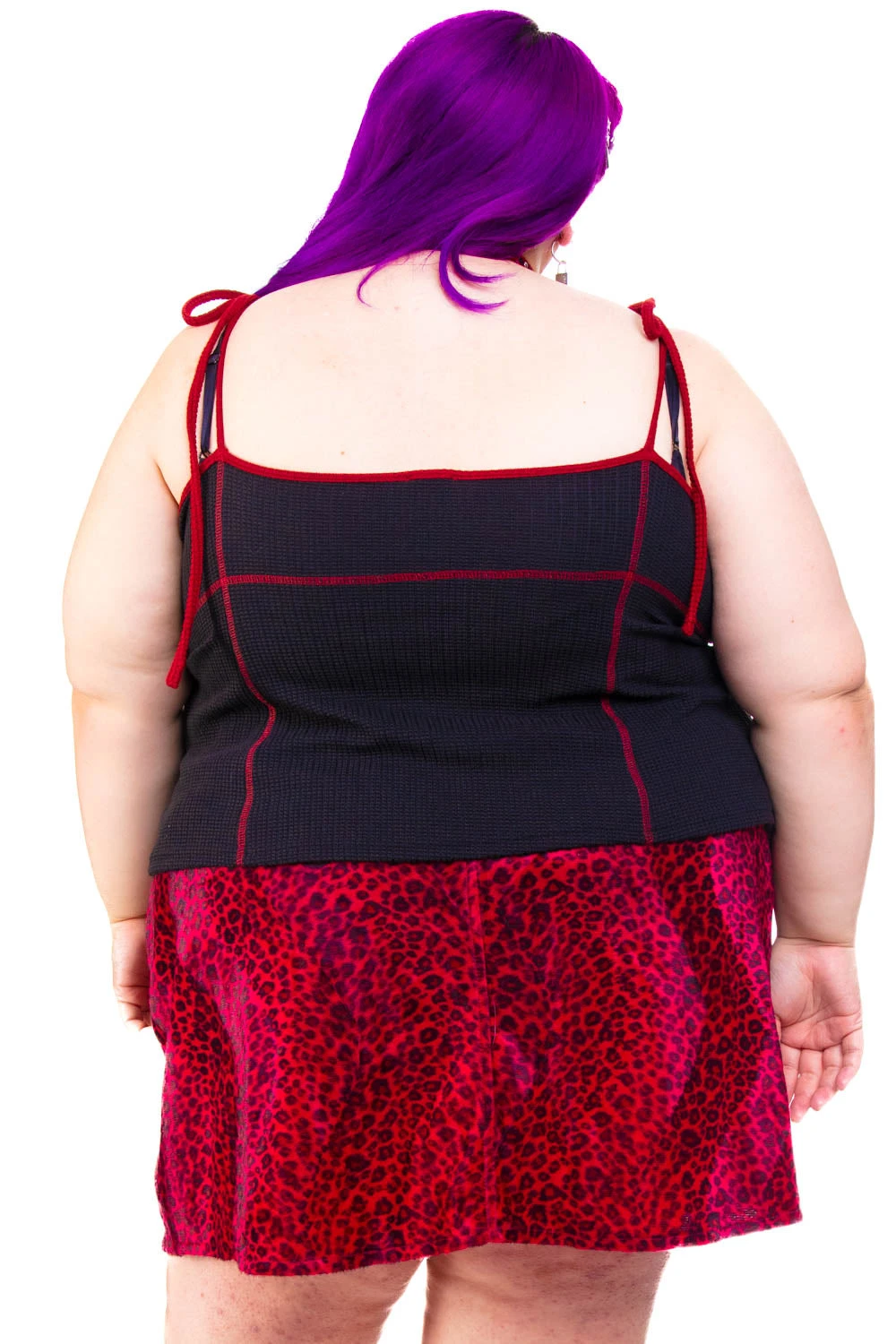 Black Thermal Tabby Tie Top 22 Black Thermal Tabby Tie Top - Image 20