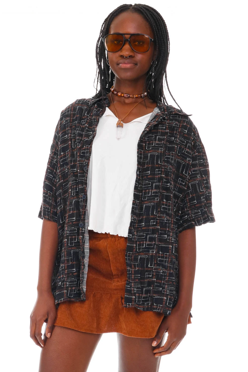 Vintage Classics - Short-Sleeve Patterned Button-Up Shirt 11 Vintage Classics - Short-Sleeve Patterned Button-Up Shirt - Image 9