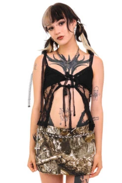 Black Lace Tabby Top -TUNNEL Vision Outlet 256A6858 ca99a582 1983 4005 9bae c61b6f8117e3