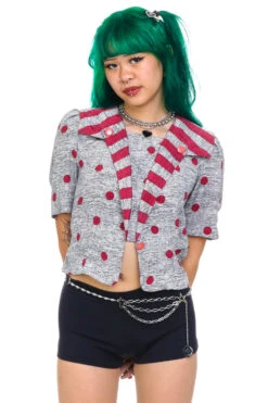 Vintage 80's Polka Dot Sailor Crop Top - XS/S 14 Vintage 80's Polka Dot Sailor Crop Top - XS/S -TUNNEL Vision Outlet 256A7929 25dbed61 19eb 4bfe b91e 5189c8b46b27