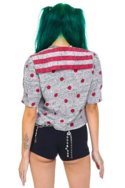 Vintage 80's Polka Dot Sailor Crop Top - XS/S 18 Vintage 80's Polka Dot Sailor Crop Top - XS/S -TUNNEL Vision Outlet 256A7935 c561b6fa 4d5b 444f af85 062366f10b99