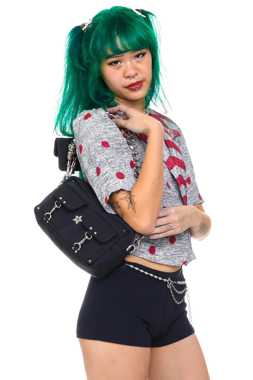 Vintage 80's Polka Dot Sailor Crop Top - XS/S 12 Vintage 80's Polka Dot Sailor Crop Top - XS/S - Image 10