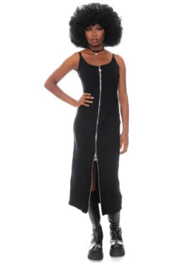 Black Zip-Down Rib Knit Maxi Dress 40 Black Zip-Down Rib Knit Maxi Dress -TUNNEL Vision Outlet 256A8114 f0e01f92 219b 4ece 8e36 aca0670c5cf4