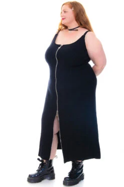 Black Zip-Down Rib Knit Maxi Dress 30 Black Zip-Down Rib Knit Maxi Dress -TUNNEL Vision Outlet 256A8154 46af354e ab7e 4e91 abd4 f0dbc5cbdbe2