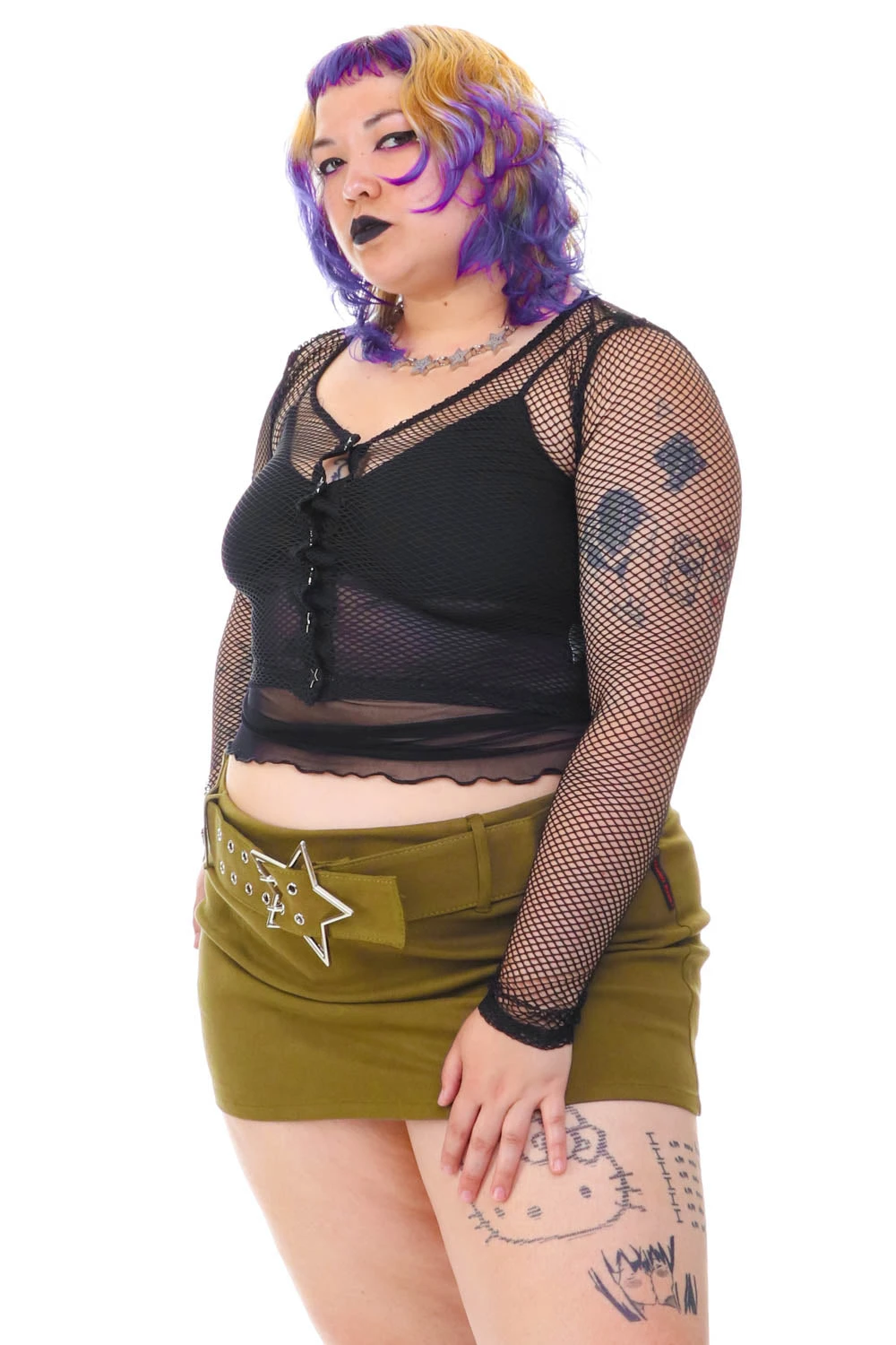 Bryce Black Fishnet Cropped Cardi 13 Bryce Black Fishnet Cropped Cardi - Image 11