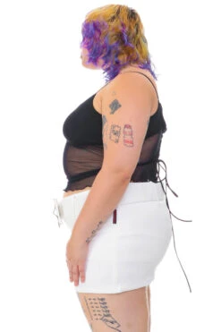 Amber White Stretch Mini Skort 36 Amber White Stretch Mini Skort -TUNNEL Vision Outlet 256A8499 3edcdfcd ca35 4a8e a844 485f3e4d2d30