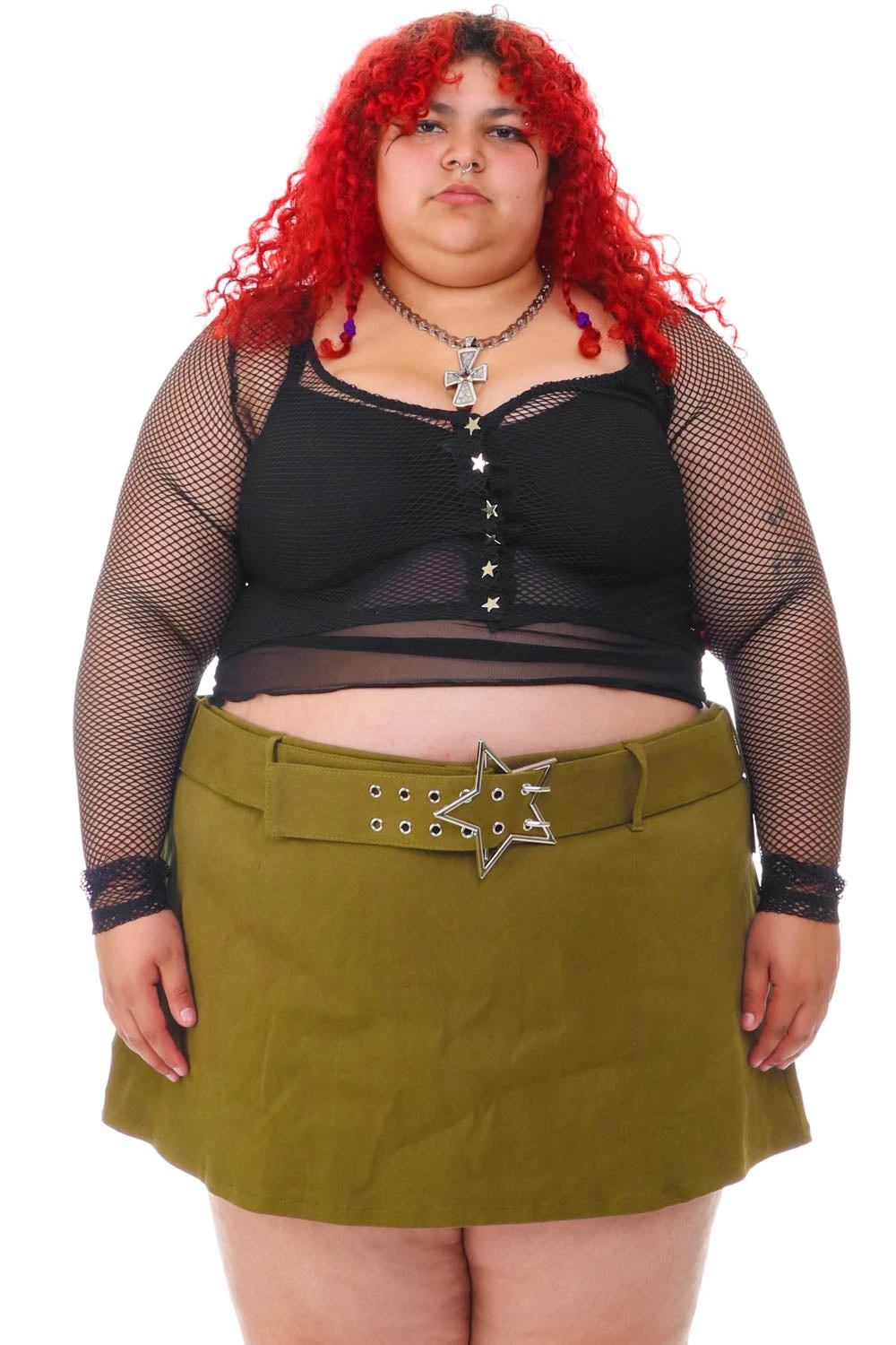 Bryce Black Fishnet Cropped Cardi 18 Bryce Black Fishnet Cropped Cardi - Image 16