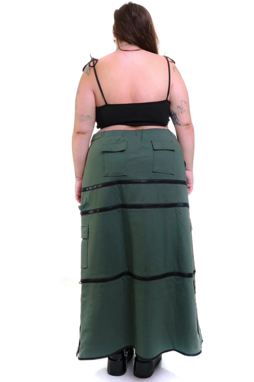 Olive Carmen 5-in-1 Convertible Cargo Skirt 21 Olive Carmen 5-in-1 Convertible Cargo Skirt - Image 19