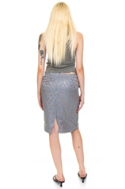 Vintage 90's Giorgio Armani Blue Metallic Leopard Skirt - S 17 Vintage 90's Giorgio Armani Blue Metallic Leopard Skirt - S -TUNNEL Vision Outlet 256A8778