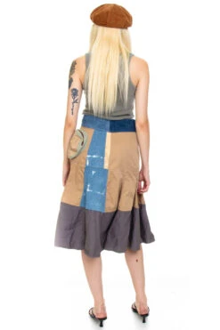 Vintage Y2K Patch Me Up Demin Canvas Midi Skirt - S/M 15 Vintage Y2K Patch Me Up Demin Canvas Midi Skirt - S/M -TUNNEL Vision Outlet 256A8815