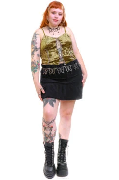 Ria Sage Velvet Lace-Up Top -TUNNEL Vision Outlet 256A8981 4034d97f 29c9 4425 8c4e 268acfeaec70