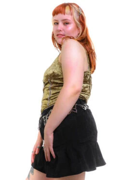 Ria Sage Velvet Lace-Up Top -TUNNEL Vision Outlet 256A8983 7852d4c2 8b96 453c bdff 0f21160c24fb