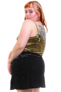 Ria Sage Velvet Lace-Up Top -TUNNEL Vision Outlet 256A8986 ac7af030 6dcc 4c0b ba69 980b2d26d99f