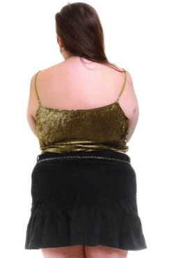 Ria Sage Velvet Lace-Up Top -TUNNEL Vision Outlet 256A8991 ad623f4d 3e14 4f5d 9d2a 1f29e28458bb