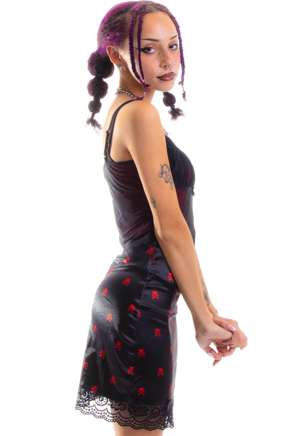 Kiki Heart Crossbones Lace-Trim Mini Skirt 12 Kiki Heart Crossbones Lace-Trim Mini Skirt - Image 10