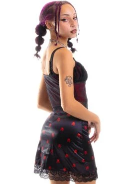 Kiki Heart Crossbones Lace-Trim Mini Skirt 34 Kiki Heart Crossbones Lace-Trim Mini Skirt -TUNNEL Vision Outlet 256A9168