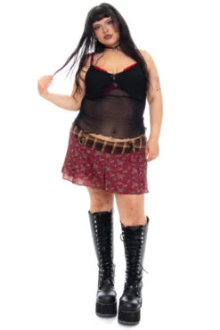 Priscilla Patchwork Low-Rise Mini Skirt -TUNNEL Vision Outlet 256A9976 ca475d11 2f8e 42d1 b3a9 0bd7e3083b91