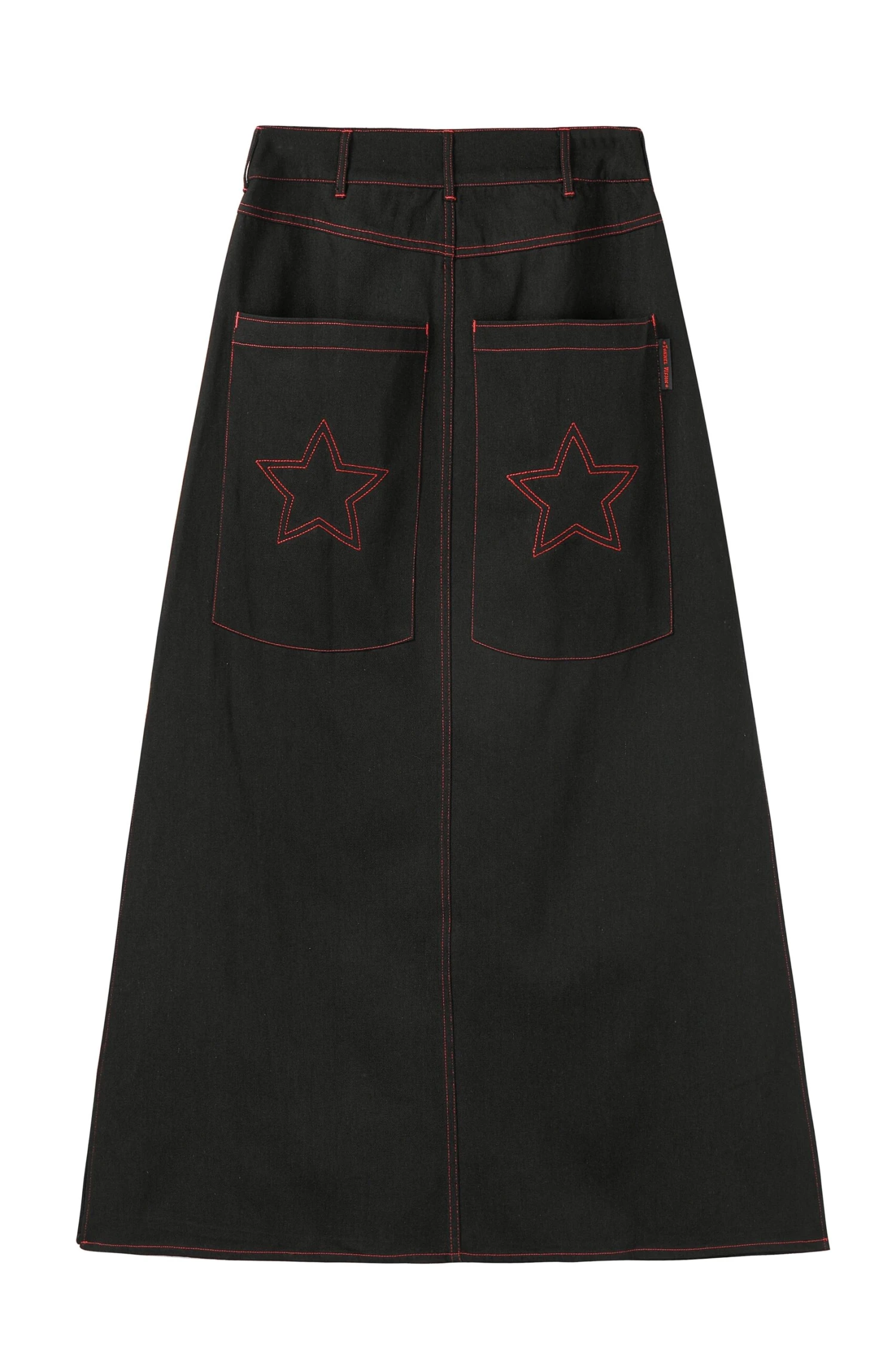 PRE-ORDER: Rave Black Denim Maxi Skirt 4 PRE-ORDER: Rave Black Denim Maxi Skirt - Image 2