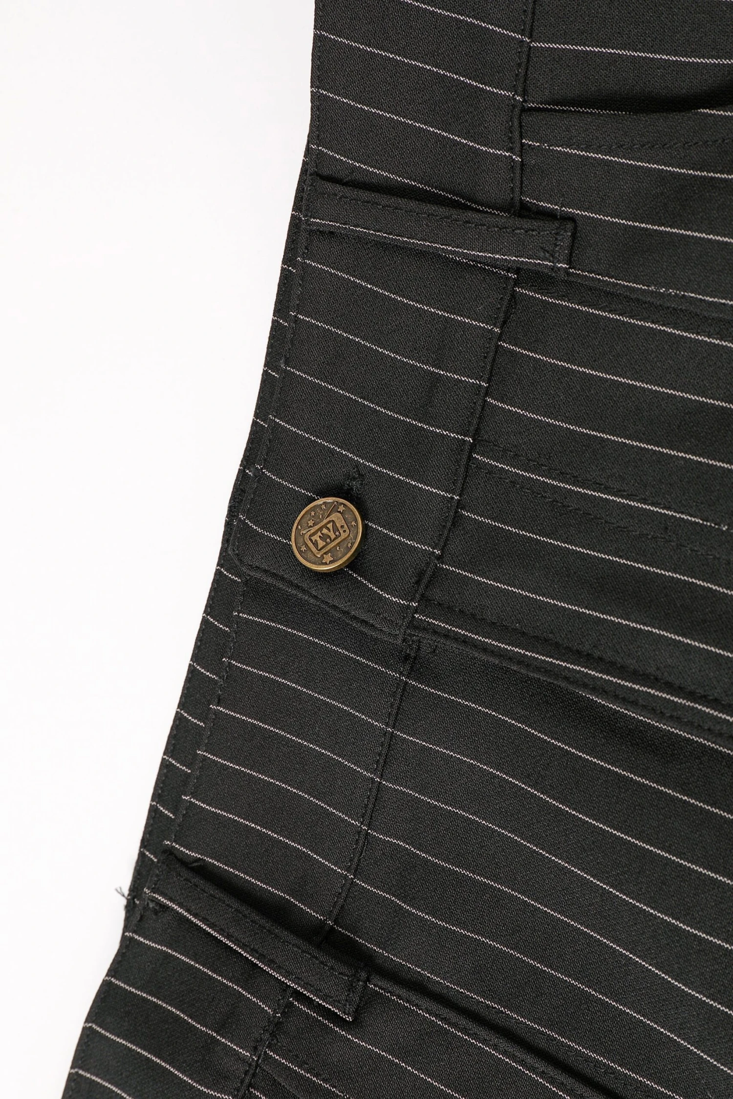 PRE-ORDER: Rave Pinstripe Maxi Skirt 6 PRE-ORDER: Rave Pinstripe Maxi Skirt - Image 4