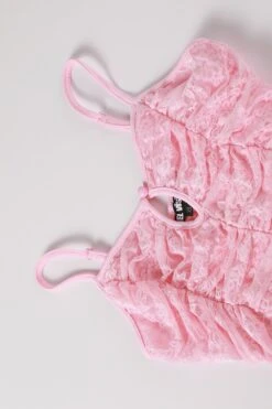 PRE-ORDER: Fairy Tale Pink Lace Top 13 PRE-ORDER: Fairy Tale Pink Lace Top -TUNNEL Vision Outlet 611A2039