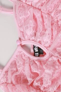 PRE-ORDER: Fairy Tale Pink Lace Top 15 PRE-ORDER: Fairy Tale Pink Lace Top -TUNNEL Vision Outlet 611A2041