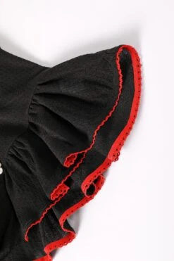 PRE-ORDER: Doll Face Black Pointelle Babydoll Top -TUNNEL Vision Outlet 611A2050