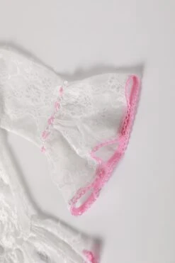 PRE-ORDER: Doll Face White Lace Babydoll Top 19 PRE-ORDER: Doll Face White Lace Babydoll Top -TUNNEL Vision Outlet 611A2059