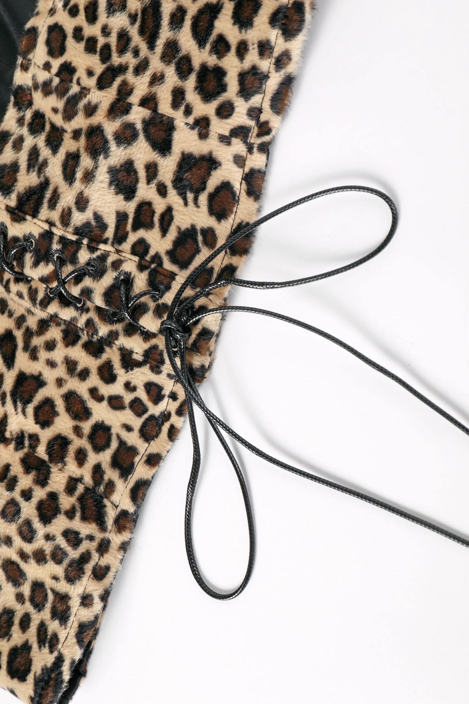 PRE-ORDER: Ren Faire Fuzzy Leopard Print Vest 10 PRE-ORDER: Ren Faire Fuzzy Leopard Print Vest - Image 8