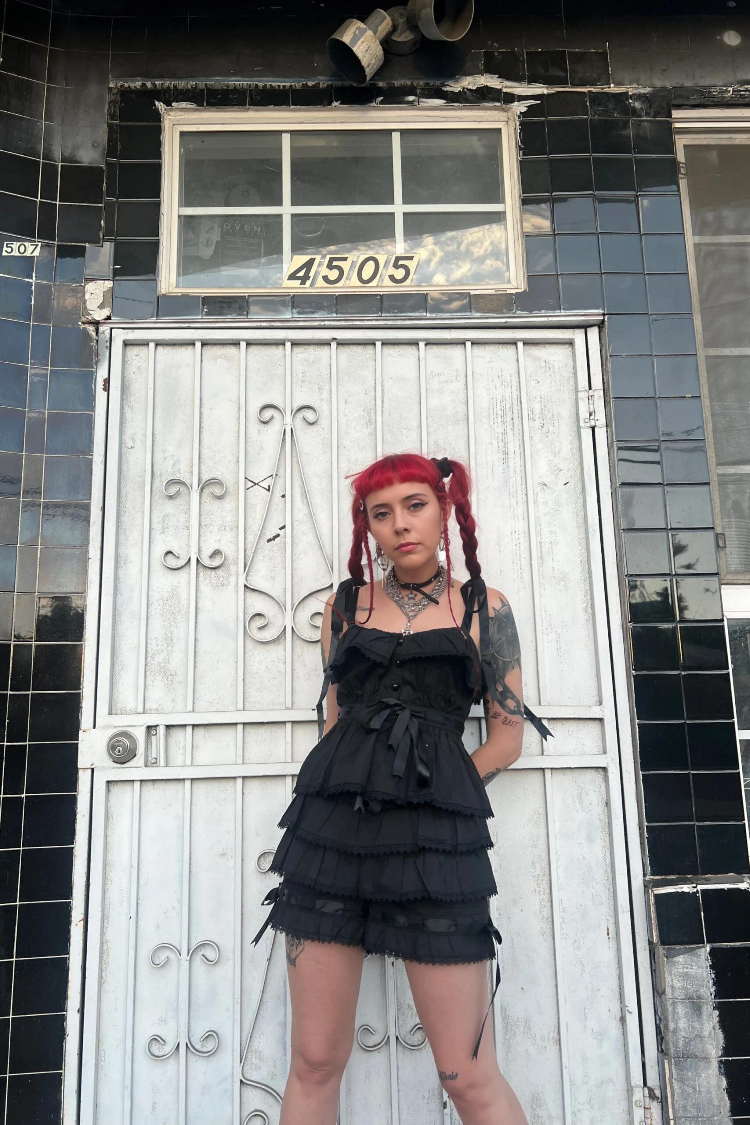 Fern Black Bloomer Shorts 4 Fern Black Bloomer Shorts - Image 2