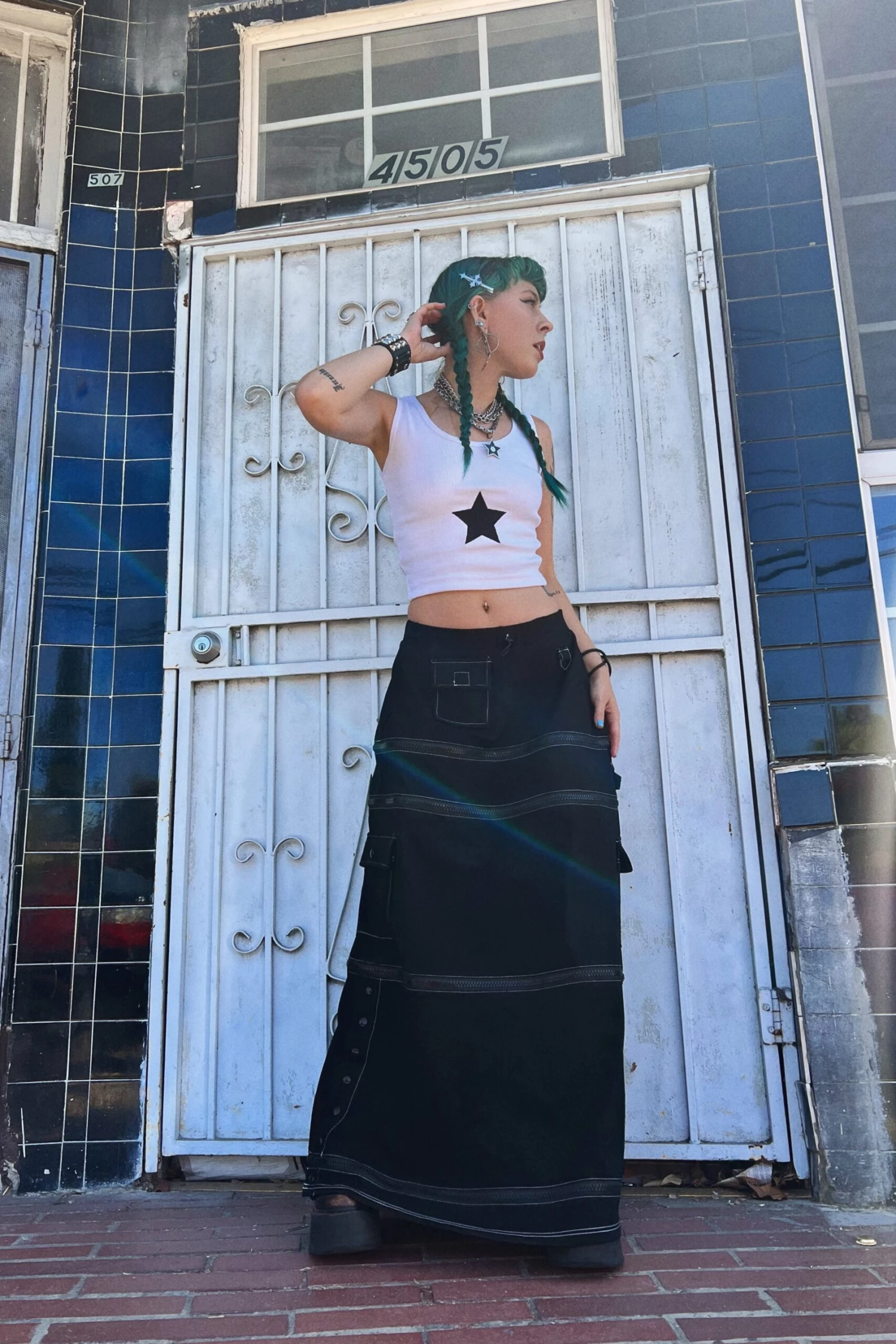 Black Carmen 5-in-1 Convertible Cargo Skirt 4 Black Carmen 5-in-1 Convertible Cargo Skirt - Image 2