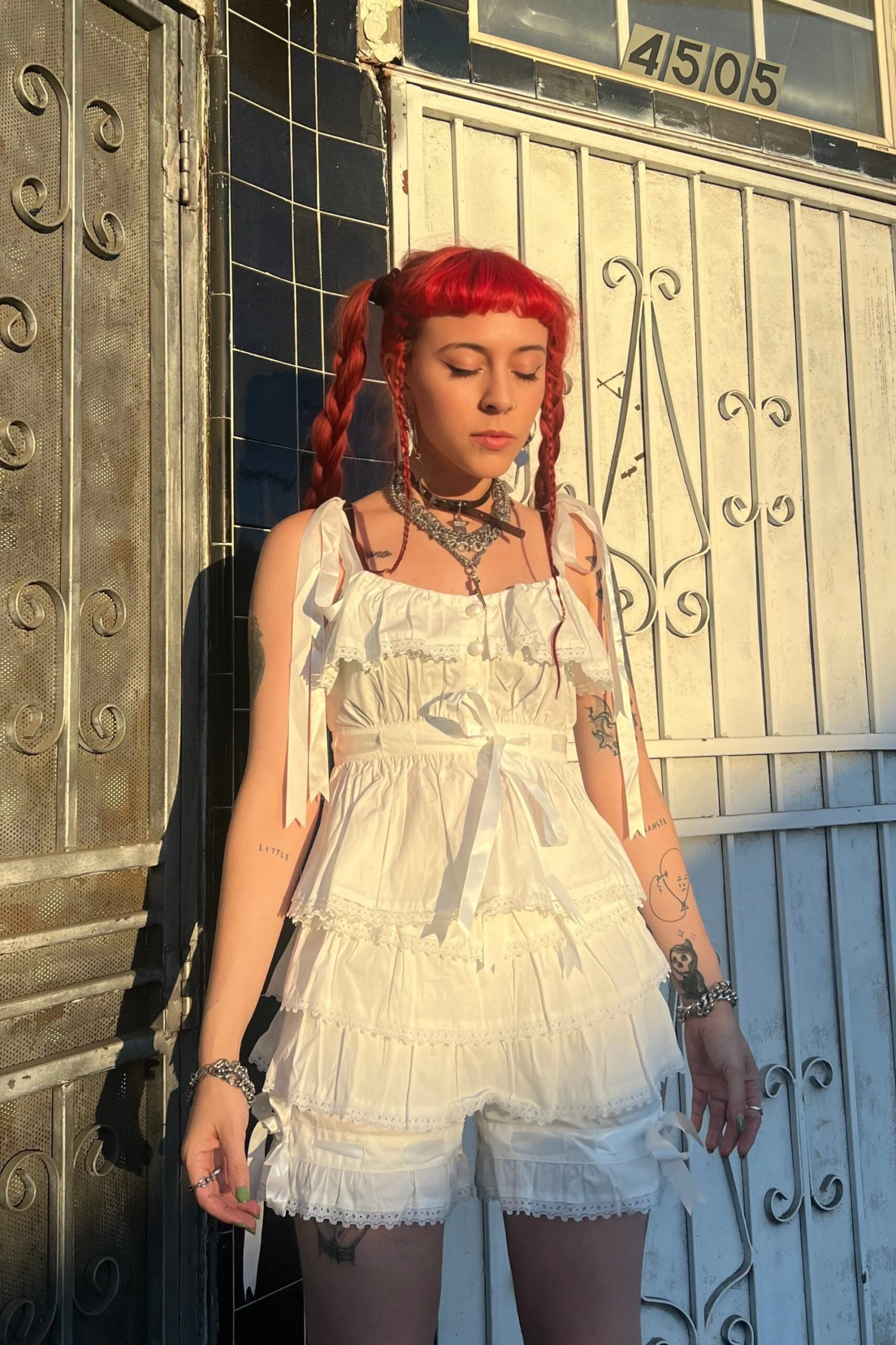 Fern White Bloomer Set 4 Fern White Bloomer Set - Image 2