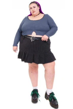 Rosa Blue Lace-Trimmed Thermal Long-Sleever 33 Rosa Blue Lace-Trimmed Thermal Long-Sleever -TUNNEL Vision Outlet HS115 3393