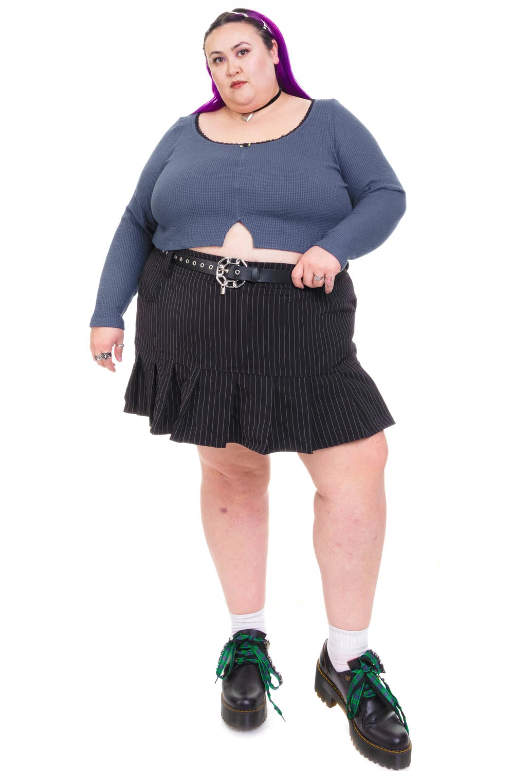 Rosa Blue Lace-Trimmed Thermal Long-Sleever 14 Rosa Blue Lace-Trimmed Thermal Long-Sleever - Image 12