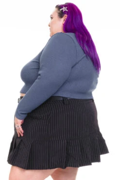 Rosa Blue Lace-Trimmed Thermal Long-Sleever 35 Rosa Blue Lace-Trimmed Thermal Long-Sleever -TUNNEL Vision Outlet HS115 3394