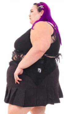 Gwendolyn Black Lace Tie-Up Camisole -TUNNEL Vision Outlet HS115 3456