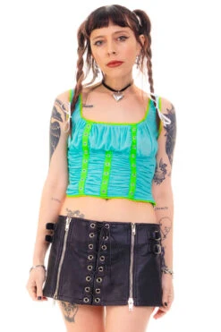 Lexi Aqua Grommet Top 32 Lexi Aqua Grommet Top -TUNNEL Vision Outlet HS115 3478 2