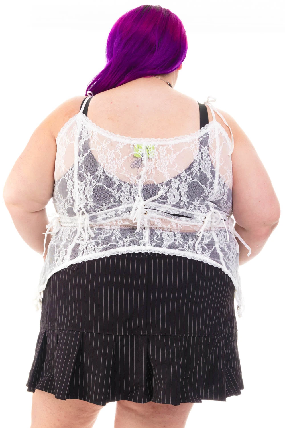 Gwendolyn White Lace Tie-Up Camisole 13 Gwendolyn White Lace Tie-Up Camisole - Image 11