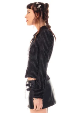 Libby Pinstripe Corset-Lace Shirt 35 Libby Pinstripe Corset-Lace Shirt -TUNNEL Vision Outlet HS115 3493 84dbbc66 d7af 47da 9efd 76526369d91a