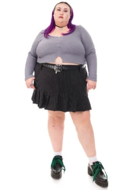 Rosa Grey Lace-Trimmed Thermal Long-Sleever -TUNNEL Vision Outlet HS115 3496