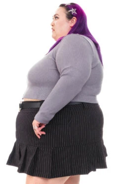 Rosa Grey Lace-Trimmed Thermal Long-Sleever -TUNNEL Vision Outlet HS115 3498