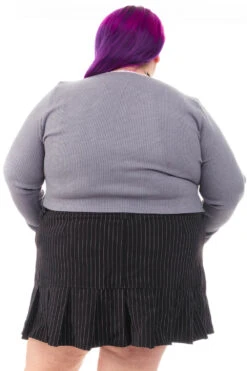 Rosa Grey Lace-Trimmed Thermal Long-Sleever -TUNNEL Vision Outlet HS115 3500