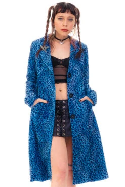 Mazzy Blue Cheetah Longline Jacket 36 Mazzy Blue Cheetah Longline Jacket -TUNNEL Vision Outlet HS115 3534 1c743ad7 8bf9 45c0 a9b1 4c050e3659b2