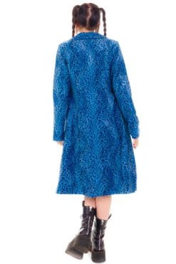 Mazzy Blue Cheetah Longline Jacket 39 Mazzy Blue Cheetah Longline Jacket -TUNNEL Vision Outlet HS115 3537