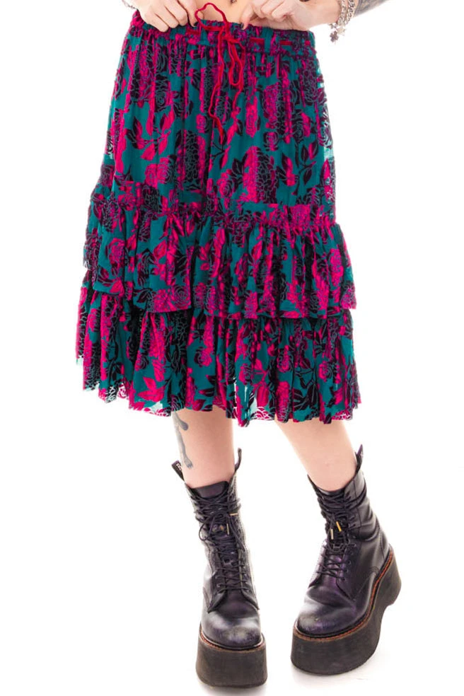 Louisa May Velvet Burnout Ruffle Skirt 17 Louisa May Velvet Burnout Ruffle Skirt - Image 15