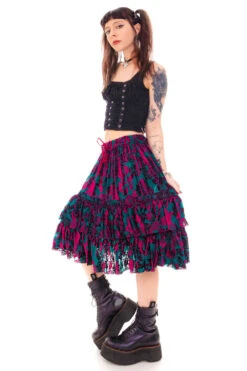 Louisa May Velvet Burnout Ruffle Skirt 39 Louisa May Velvet Burnout Ruffle Skirt -TUNNEL Vision Outlet HS115 3630 e4fc563b c909 4f70 9c05 afbaa7a5f925