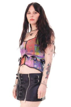 Gwendolyn Printed Tie-Up Camisole 36 Gwendolyn Printed Tie-Up Camisole -TUNNEL Vision Outlet HS115 3692