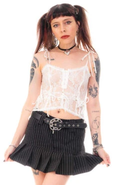 Gwendolyn White Lace Tie-Up Camisole 32 Gwendolyn White Lace Tie-Up Camisole -TUNNEL Vision Outlet HS115 3697 2 e180a09c 5ced 4b02 b5e7 fa86579d17d1