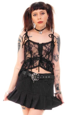 Gwendolyn Black Lace Tie-Up Camisole -TUNNEL Vision Outlet HS115 3722 2 f139f96d f80a 4b77 a283 cc7dc16f7852