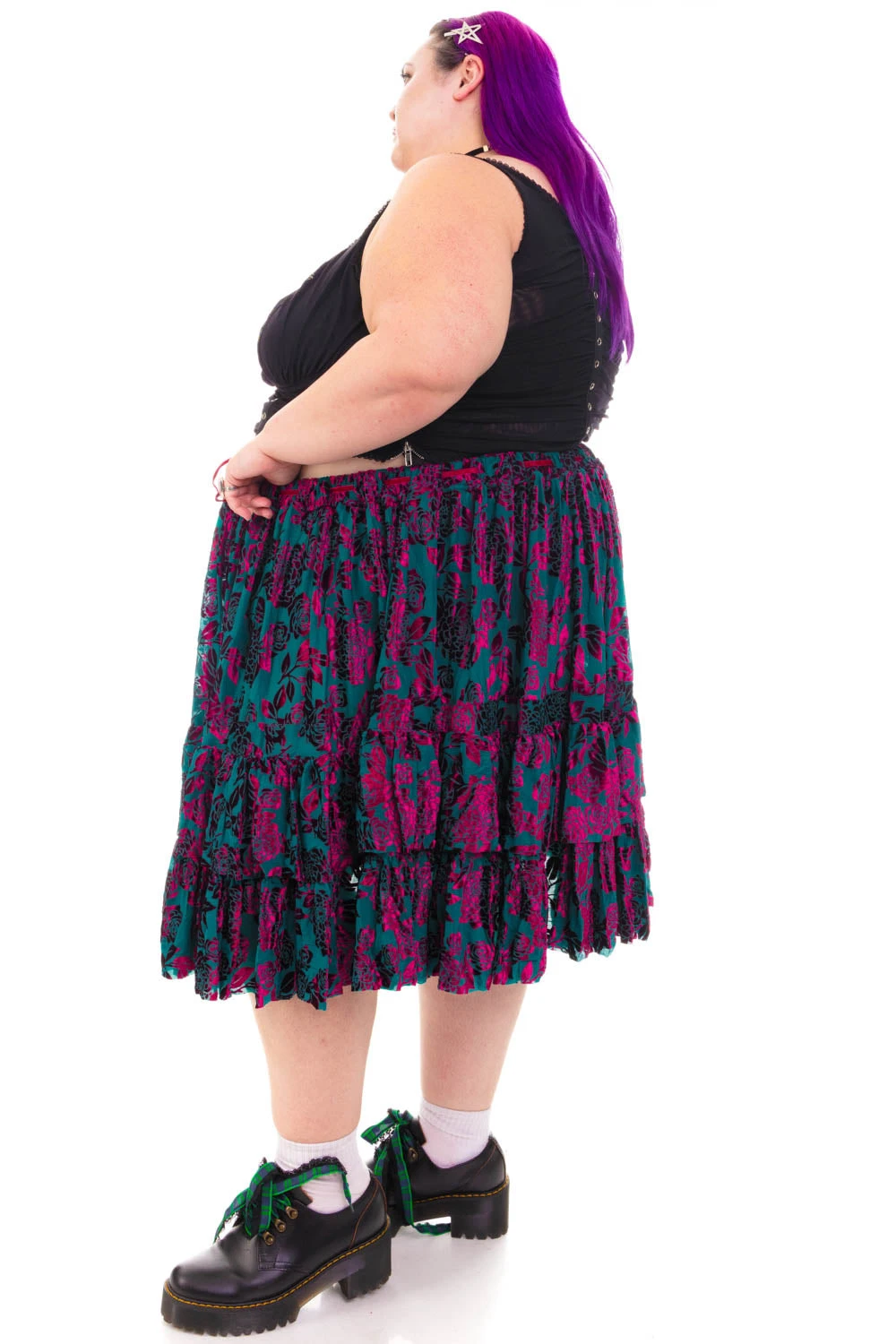 Louisa May Velvet Burnout Ruffle Skirt 15 Louisa May Velvet Burnout Ruffle Skirt - Image 13