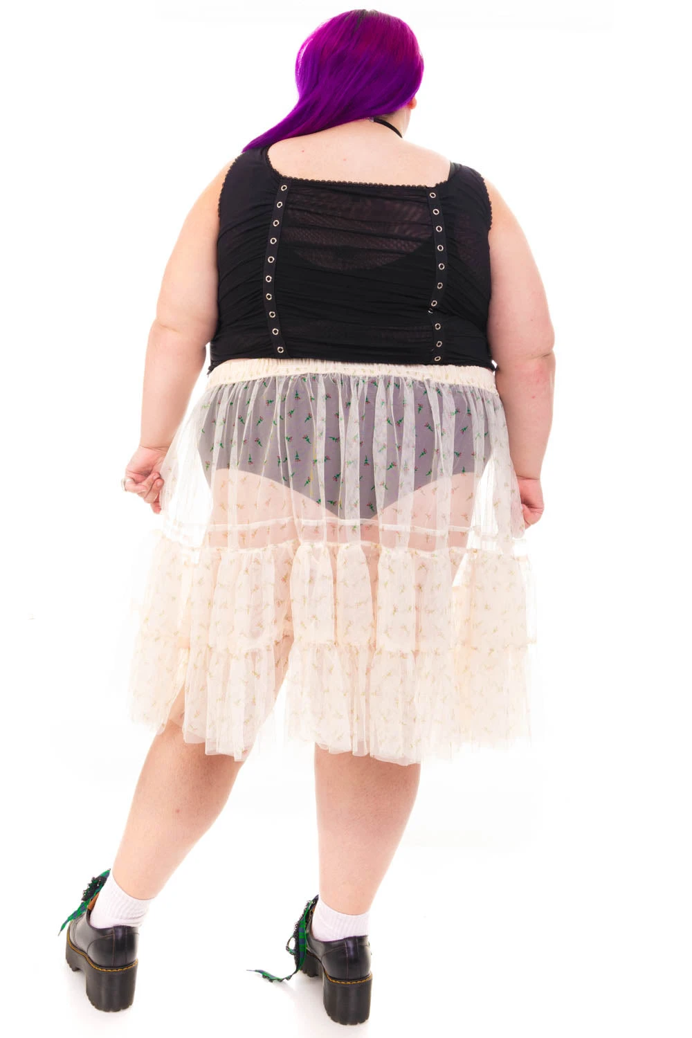 Louisa May Sheer Floral Ruffle Skirt 18 Louisa May Sheer Floral Ruffle Skirt - Image 16